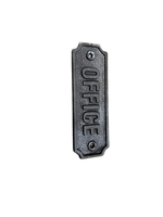 Plaque de signalisation en fonte, produits en gros, plaque de signalisation vintage pour bureau