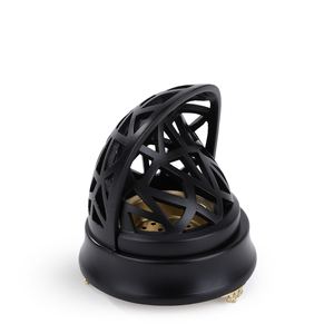 Brûleur d'encens Bakhoor en métal moulé moderne avec plateau à charbon amovible Décoration d'intérieur arabe du Moyen-Orient Porte-encens Cadeau - Product Image 1
