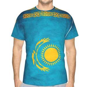 Camiseta de sublimación de color sólido personalizada al por mayor, ropa deportiva transpirable, camiseta de sublimación para hombre - Product Image 2