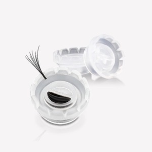 Conteneur pour extensions de cils volume russe, en plastique, en forme de fleur, outil de beauté pour la création de boîtes à cils - Product Image 1
