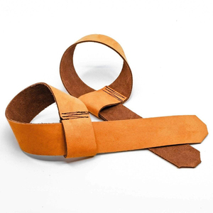 Sangles de levage en cuir d'haltérophilie robustes et durables dernière conception sangles de fitness prix de gros bon marché - Product Image 4