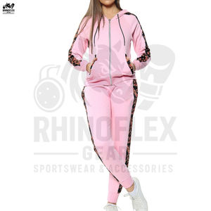 Chándal de mujer personalizado al por mayor, chándal Premium de último diseño para mujer, chándal liso de algodón 100%, conjuntos de Sudadera con capucha - Product Image 5