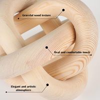 Nouvelle arrivée vapeur plage bois noeud vente chaude en bois chaîne lien décor prix de gros objets pour la maison salon chambre