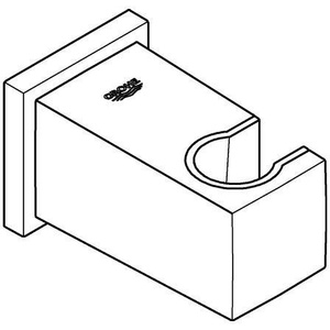 Pour GROHE Euphoria Cube, coudière de raccordement mural 1/2 pouce avec support mural de douche chromé, accessoires de bain et de toilette - Product Image 4