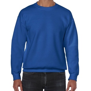 Sweat-shirt décontracté streetwear pour hommes, qualité OEM, épais, en polyester et coton, pull-over uni décontracté, vente en gros - Product Image 1