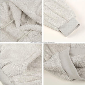 เสื้อฮู้ดดี้ผู้ชายผ้าทอคุณภาพสูง ปี 2026 โลโก้สั่งทำ ผ้าคอตตอน 100% หนานุ่ม ทรงโอเวอร์ไซส์ สีพื้น สำหรับฤดูหนาว - Product Image 4