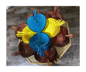 Ventilador de mano de bambú hecho a mano de fábrica de Vietnam, ventilador plegable decorativo, artesanía para el hogar, suministro de exportación al por mayor - Product Image 3