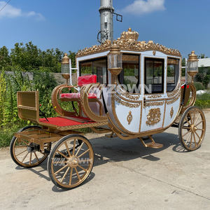 Carruaje de caballos Cenicienta manejable eléctrico Caballo DE BODA Paseo de lujo Carruaje de Caballos Reales - Product Image 4