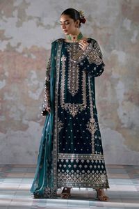 Ensemble Salwar Kameez 3 pièces pour femmes, style traditionnel indien pakistanais, velours respirant à séchage rapide, couleur unie, haute qualité - Product Image 5