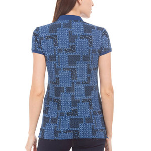 Polo imprimé pour femme de haute qualité en coton doux, style urbain - Product Image 3