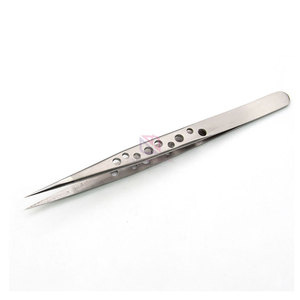 Custom 2025 Online Sale Professional Eyelash Tweezers Durable Stainless Steel Private <b>Label</b> Eyelash <b>Applicator</b> Beauty Experts - Product Image 1