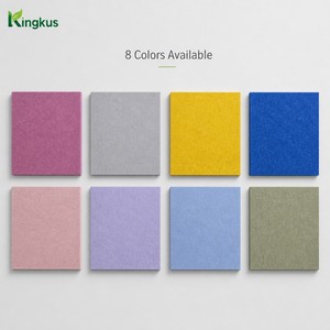 Panneau acoustique en fibre de polyester 9 mm, panneau mural insonorisant en feutre PET 2000 g/m², panneau acoustique anti-bruit Platinum KP-74 - Product Image 2