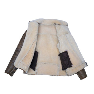 Moda 2025 hombres chaqueta de bombardero de cuero lona bordado frente con capucha alto grado negro abrigo de invierno acabado suave elegante - Product Image 3