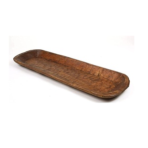 Wooden Thick <b>Dough</b> <b>Bowl</b> with Oval Shape for Kitchen & Tabletop at Low Cost Modern Design mango Wooden Serving <b>Bowl</b> for Home - Product Image 2