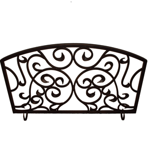 Panneaux de protection murale en fer forgé noir ignifuge pour foyer, accessoires pour poêle à bois, style européen - Product Image 6