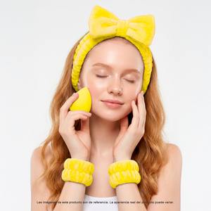Kit de Limpieza Facial 3 en 1 Belleza con Esponja Diadem y Bandas para Cara/Manos - Fibra Sintética Portátil - Product Image 6