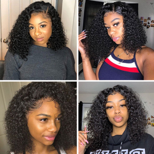 Perruque Bob Courte <span class=keywords><strong>Cheveux</strong></span> Vierges Vietnamiens à Faible Coût, Dentelle Frontale Crépue Bouclée HD, Perruque sans Colle <span class=keywords><strong>Cheveux</strong></span> Naturels pour Femmes - Product Image 5