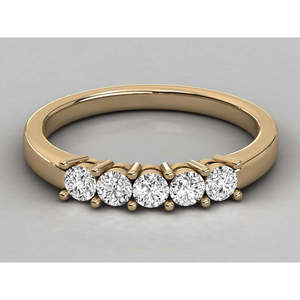 Anillo de Diamantes Brillantes Cultivados en Laboratorio de 14K para Mujer - Product Image 4