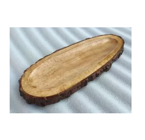 Cuenco de madera, Frutero de madera decorativo para cocina, plato de Chocolate, bandeja para servir, precio al por mayor rústico - Product Image 6