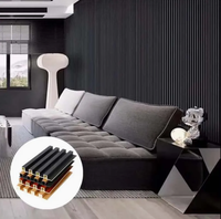 Panneaux muraux longs en composite bois-plastique multi-designs, bardage WPC ondulé pour la décoration intérieure