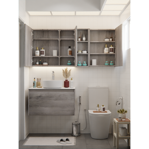 Gabinete con Espejo HERA Color Gris Carbón 8070MC-CA - Product Image 3