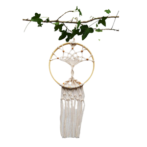 Atrapasueños de macramé Natural diseñado para accesorios de decoración del hogar tapiz colgante adorno diseño forma decoración interior - Product Image 2