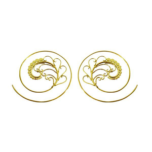 ต่างหูทองเหลืองดูดี แฟชั่นสตรี ต่างหูทรงกลมเรขาคณิต พรีเมี่ยม เครื่องประดับหรูหรา สตั๊ด ดีไซน์ใหม่ล่าสุด - Product Image 4