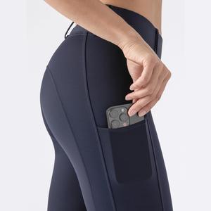 Collants équestres élégants avec poignée intégrale, vêtements personnalisés extensibles en vrac, leggings d'équitation, pantalon avec boucles de ceinture, vente en gros - Product Image 1