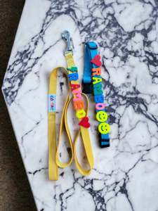 Correa y Collar Personalizables para Perro, Material de Nailon, con Dijes, para Vacaciones de Verano - Product Image 3