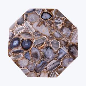 AVEC LE MEILLEUR PLATEAU EN RÉSINE MODERNE FAIT À LA MAIN Elégant Plateau rond jetable écologique pour le service et le style de la maison - Product Image 6