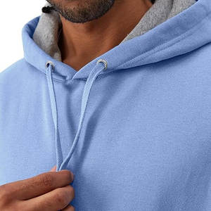 100% coton hommes hiver polaire sweats à capuche et sweat-shirts impression personnalisée Logo épais et léger solide motif Style de mode - Product Image 4