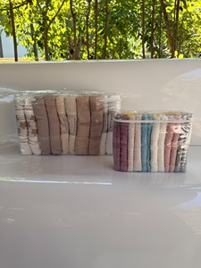 Clear PVC Zipper Towel Packaging <b>Bag</b> Transparent <b>Vinyl</b> Pouch Waterproof Storage <b>Bag</b> for Bath Hand Towels - Product Image 4