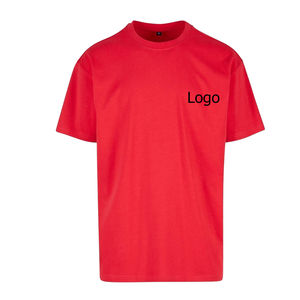 Personnalisé prix de gros sérigraphie logo t-shirt de haute qualité vierge 100% coton unisexe Streetwear vêtements en vrac t-shirts - Product Image 1