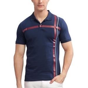 Camiseta Polo de algodón 100% para hombre con solapa clásica de dos botones, Jersey transpirable para oficina y ropa de fin de semana, patrón estampado - Product Image 4