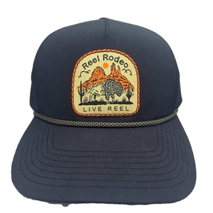 Casquette 5 panneaux légère et respirante en tissu Taslan à séchage rapide avec patch brodé personnalisé pour homme, idéale pour le camping en extérieur - Product Image 1