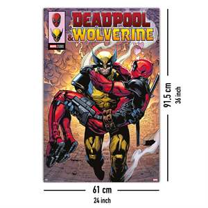 Affiche de style moderne Marvel Comics pour Deadpool et Wolverine 1 pour décoration murale - Product Image 2