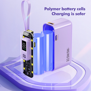 แบตสำรองแบบใส 10000mAh ดีไซน์<span class=keywords><strong>พัง</strong></span>ก์ ชาร์จเร็<span class=keywords><strong>ว</strong></span>สุด 22.5W พร้อมดีไซน์โปร่งใสและพกพาสะด<span class=keywords><strong>ว</strong></span>ก - Product Image 5
