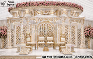 Décoration fascinante de mandap pour mariage hindou, décorations créatives de mandaps pour mariages, mandapam Lagan pour mariages d'Asie du Sud, pour mariages thématiques - Product Image 6