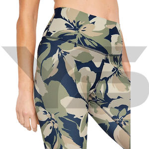 Gran oferta, mallas deportivas de gimnasio alto para mujer, pantalones de Yoga con logotipo personalizado para levantar glúteos, mallas de Yoga de compresión elástica Scrunch Mid - Product Image 4