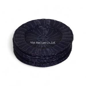 Plato de Carga de Ratán Hecho a Mano Vietnamita con Color Natural para Decoración de Mesa de Comedor en el Hogar, Restaurante y Hostelería - Product Image 2