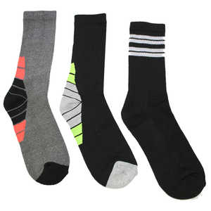 Chaussettes polaires mi-mollet TAN Sport pour hommes, lot de 3, personnalisables avec logo numérique, classiques, pour athlètes, antibactériennes, brodées - Product Image 1