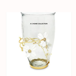 Jarrón de Flores de Metal Dorado y Gris, Muy Vendido y de Alta Demanda, Jarrón de Flores Decorativo Moderno para Mesa, Precio al por Mayor, Juego de 2 - Product Image 4