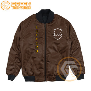 Iota Personalizado |   Chaqueta Varsity Transpirable Acolchada con Bordado de Satén Phi, Ropa Griega de Fraternidad Theta para Hombre, Venta al por Mayor - Product Image 3