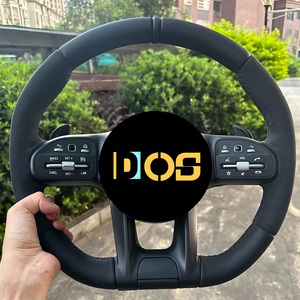 Pour <span class=keywords><strong>Mercedes</strong></span> Benz, volant en cuir marron, style sport, amélioration en cuir pour les nouveaux modèles <span class=keywords><strong>AMG</strong></span> C63 E63 <span class=keywords><strong>E53</strong></span> GT W213 W222 G63 DOS - Product Image 4