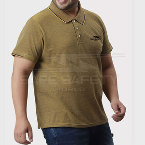 เสื้อยืดโปโลผ้า100% ถักไซส์พิเศษดีไซน์เนอร์สำหรับผู้ชาย - Product Image 2