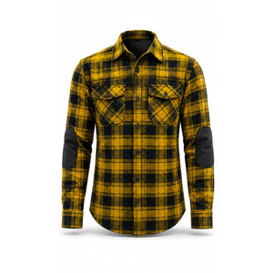 เสื้อเชิ้ตผ้าแฟลนเนลสำหรับขี่มอเตอร์ไซค์ สไตล์ลำลองสำหรับผู้ชาย นักขี่มอเตอร์ไซค์ ผ้าคอตตอนหนา 100% 280 กรัม สไตล์ไฮสตรีท - Product Image 3