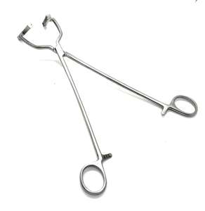 Venta al por mayor OEM de acero inoxidable laparoscópica dientes monedero cuerda abrazadera fórceps base de instrumentos quirúrgicos - Product Image 1