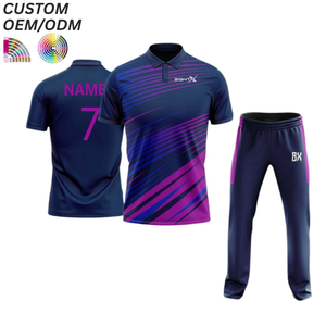 Uniforme Deportivo de Cricket Personalizado, Camiseta de Manga Corta con Estampado, Transpirable, de Secado Rápido, Soporte OEM ODM para Fabricación al por Mayor - Product Image 6