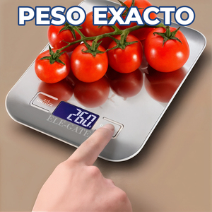 Báscula Digital de Cocina de 1g de Precisión con Capacidad de 10kg, Pantalla LCD de Acero Inoxidable, Funciona con Batería - Product Image 5