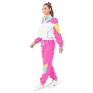 Fabricant d'usine Survêtement Pour Femmes Broderie Personnalisée Logo Couleur Coupe-Vent Ensemble - Product Image 3